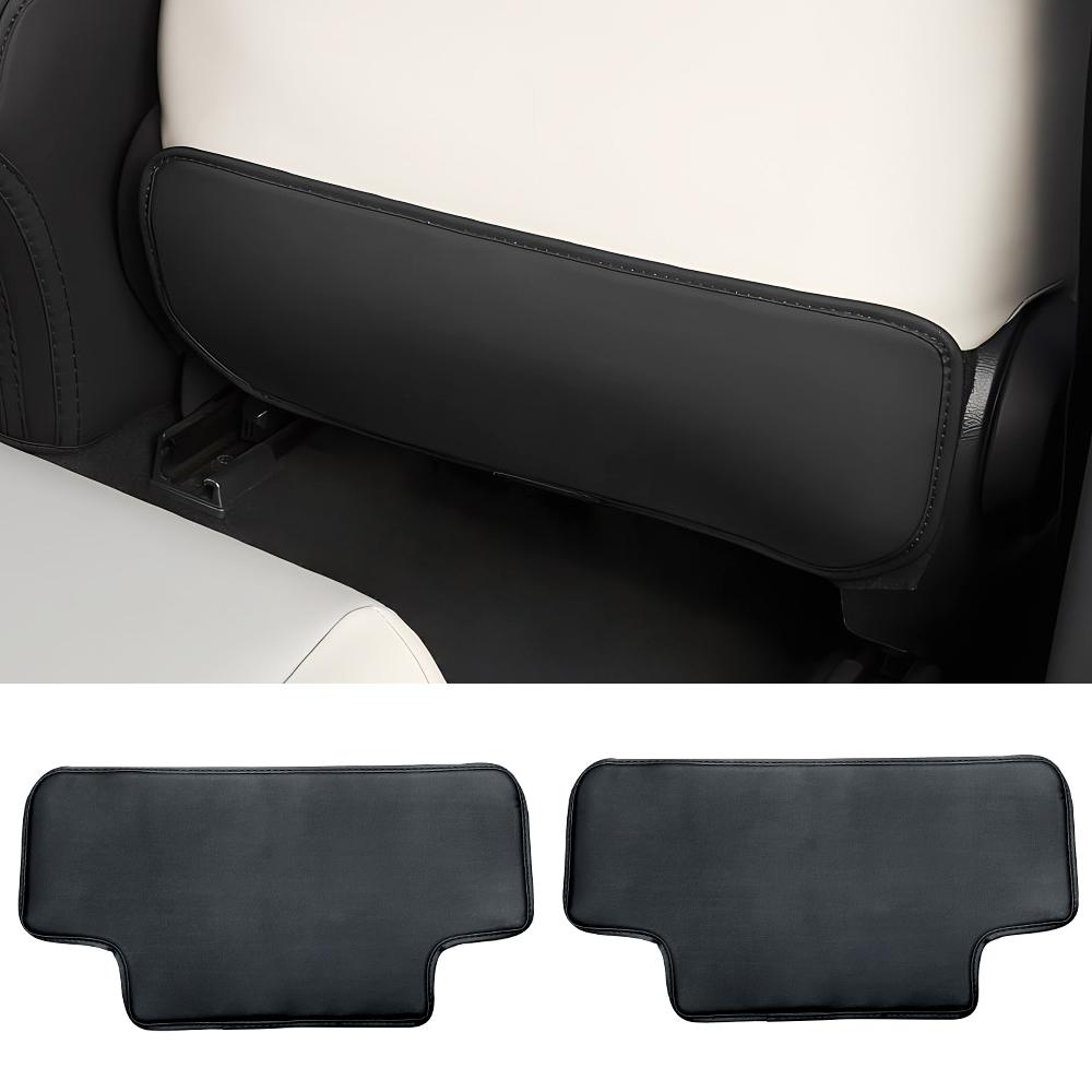For Toyota RAV4 XA40 2013 2014 2015 2016 2017 2018 2PCS PU Leather Car Seat Back Anti-Kick Cushion Pad Protection Accessories чёрный 267851safavz