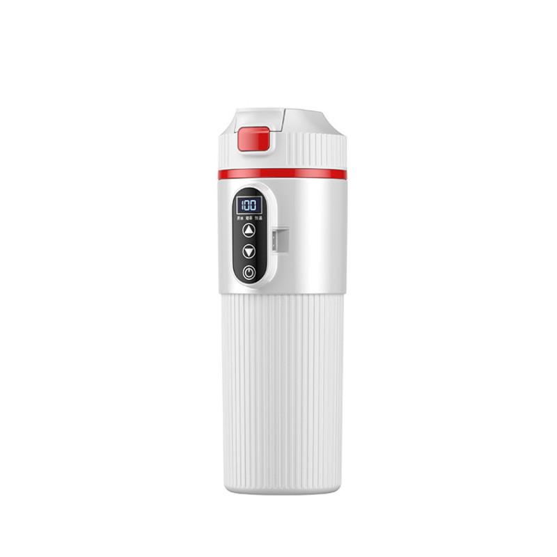 500ML Large Capacity Intelligent Car Boiling Bottle Outdoor Travel Portable Electric Kettle Stainless Steel Insulated Cup белый Crown Global