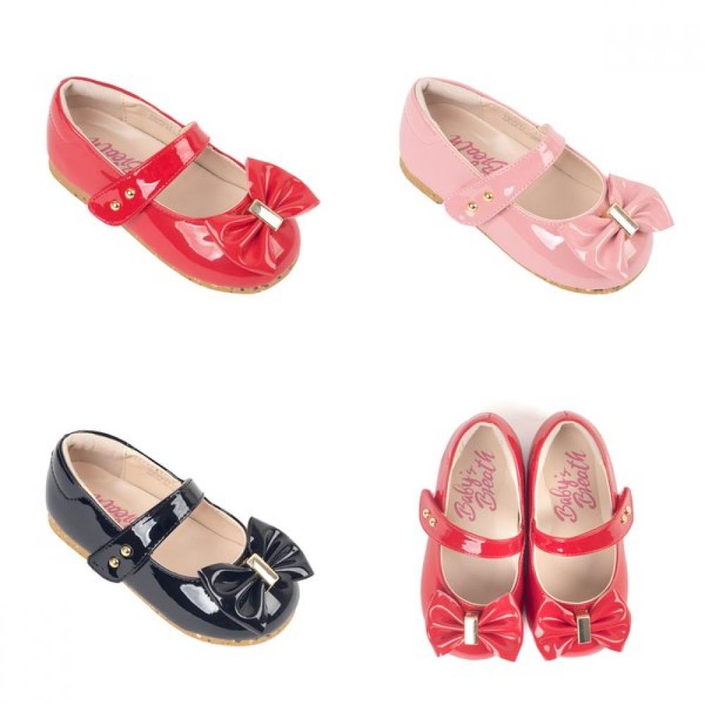Baby S Breath Toebox Enamel Vivian ShoeS bbkcf1tSvv11 Red/140 beige SSG Baby&Kids