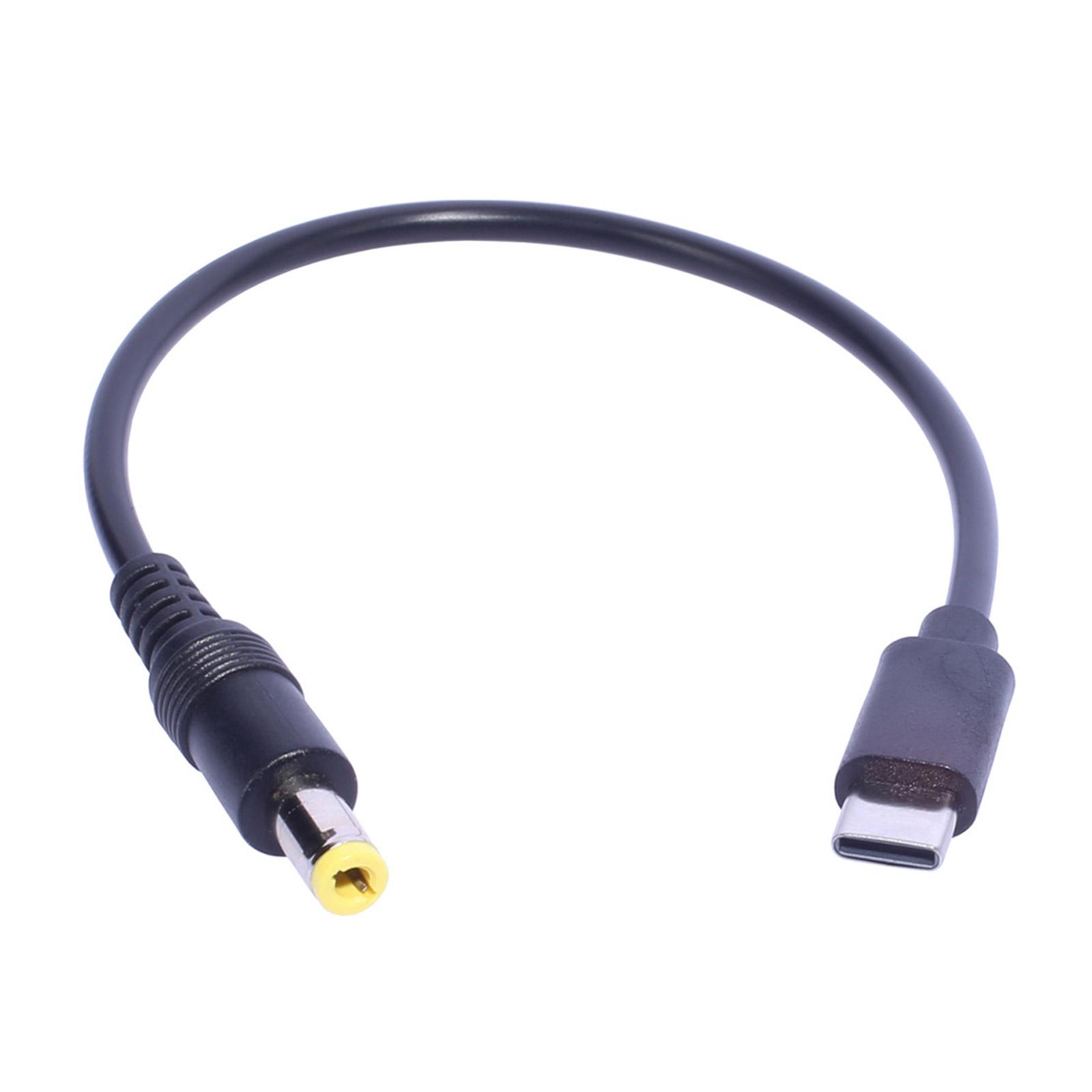 Надежный кабель питания USB Type C - DC5.5x2.5мм/DC5.5x2.1мм (папа) для зарядки планшетов и телефонов, 20см/7.87дюйма 5525T blue Brioche