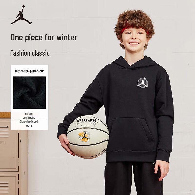 Мальчишеский худи с капюшоном Jordan AJ 110/56 (Height 104-110cm) чёрный