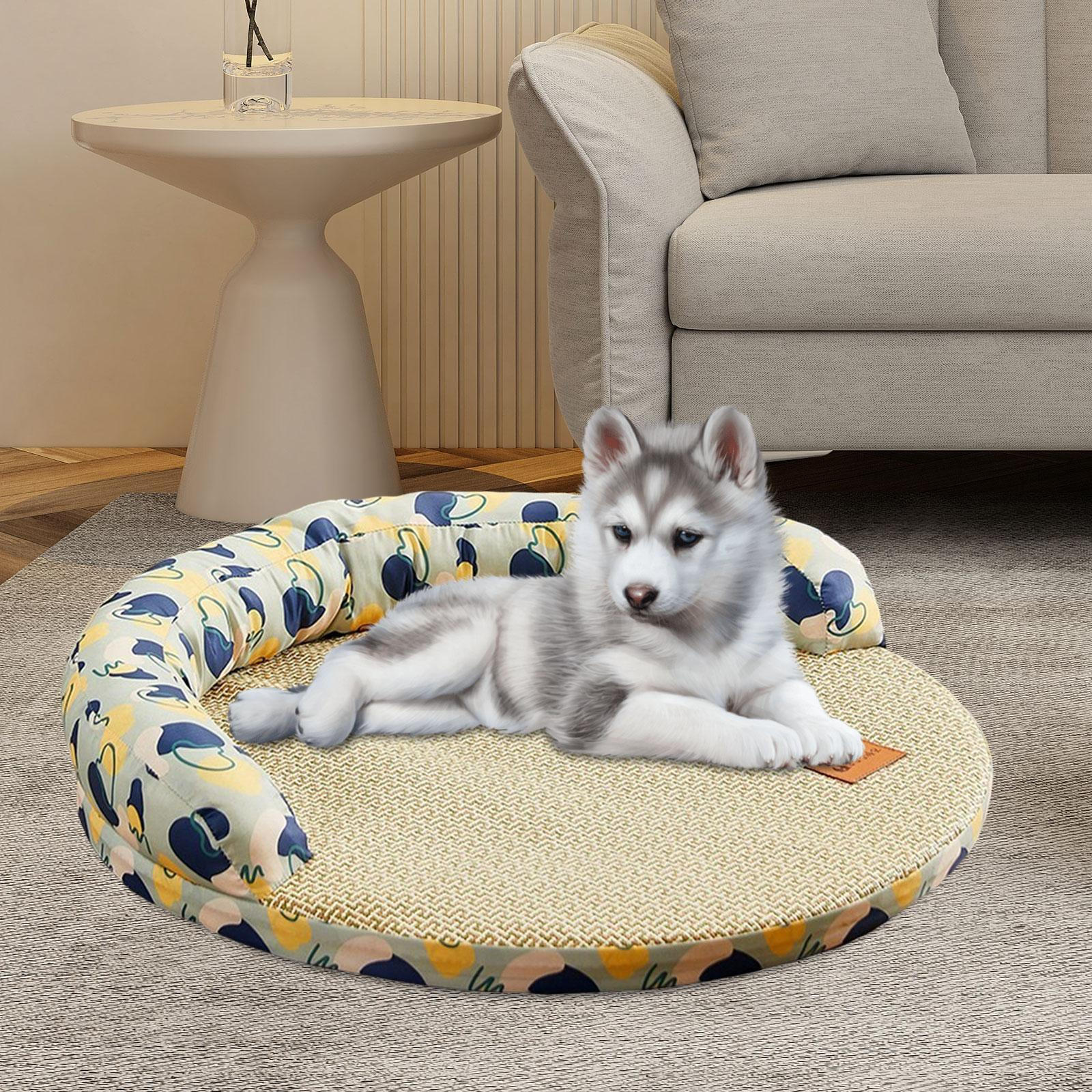 Кровать для питомцев Chill Out с охлаждающей технологией для собак и кошек S and Green gray BrioHome