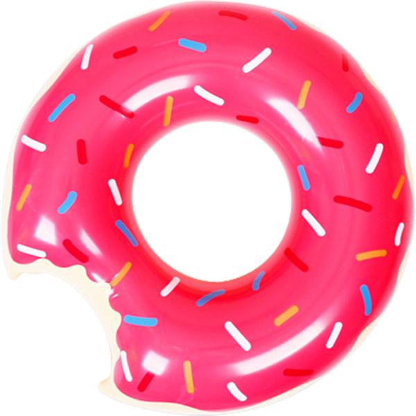KS Mall Sunny Water Клубничный пончик в трубочке 65 см, корейские водные развлечения pink Board M Factory