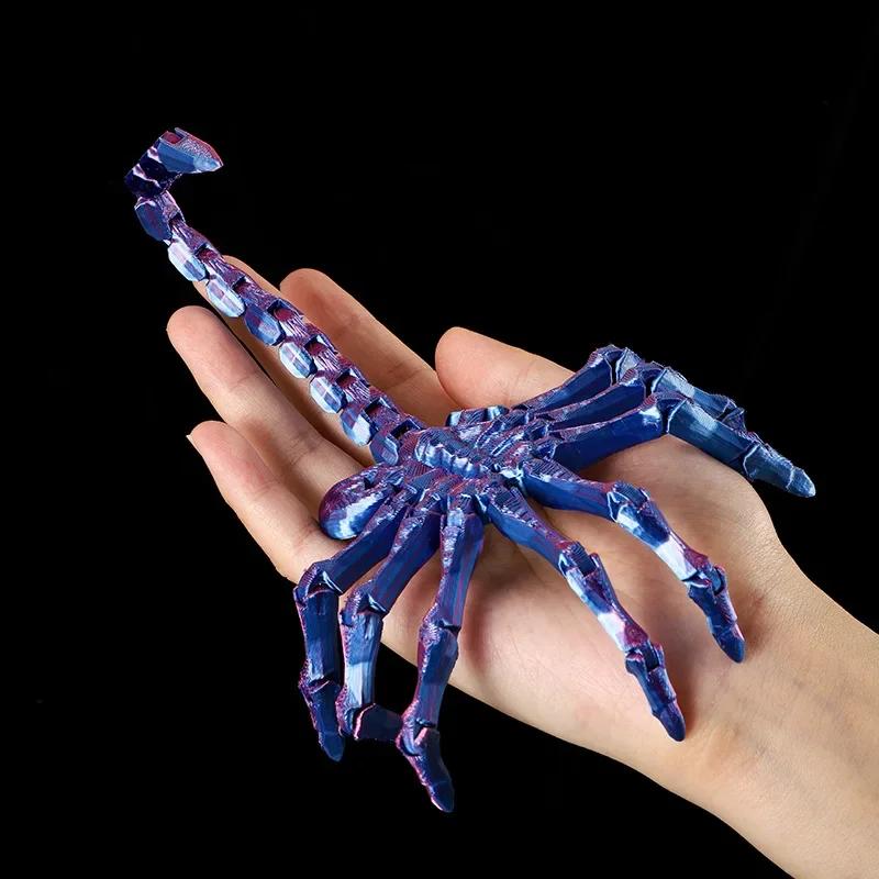 Игрушки Fahugger с подвижными суставами, напечатанные на 3D-принтере, Имитация, Шарнирная фигурка животного, Украшения, Креативная модель, Настольное украшение blue Phone Case CSWO02