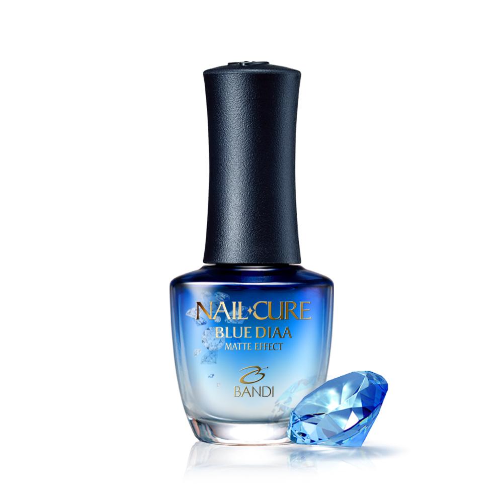 BANDI Лак для ногтей CURE Глянцевый/Матовый 7 мл 2 вида Nail CURE Blue Diamond Mini black