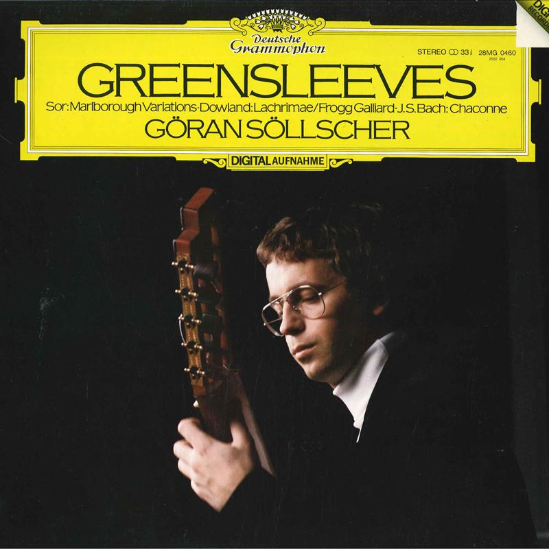 Виниловая пластинка GORAN SOLLSCHERGUITAR Greensleeves 28MG0460 DEUTSCHE GRAMM Япония Obi Классика Б/У yellow RecordCityJP