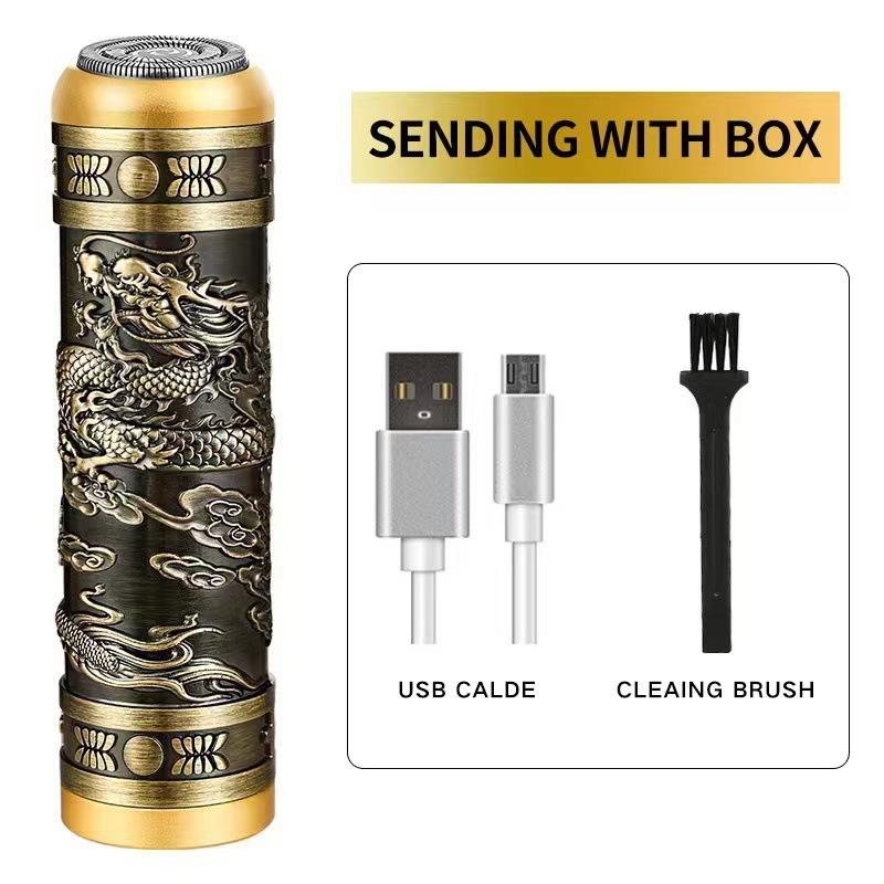 Мужская мини-электрическая бритва для головы Будды, бритва, USB перезаряжаемая, моющаяся для всего тела, резак для бороды, портативный триммер для удаления волос, эпилятор для женщин black Refreshing Home
