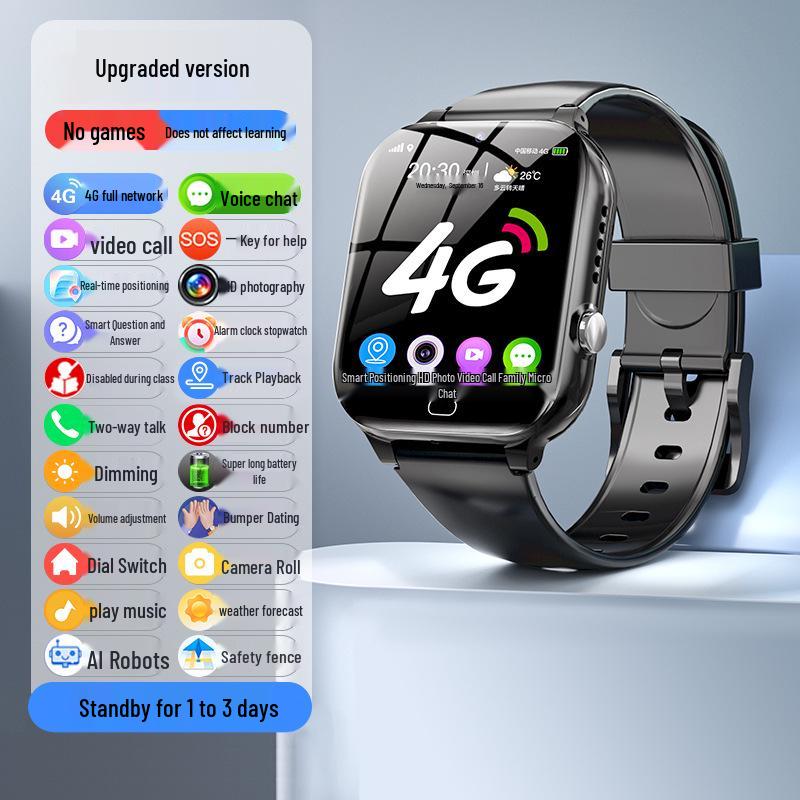 Флагманские новые 5G умные часы для учеников начальной школы black Chose One