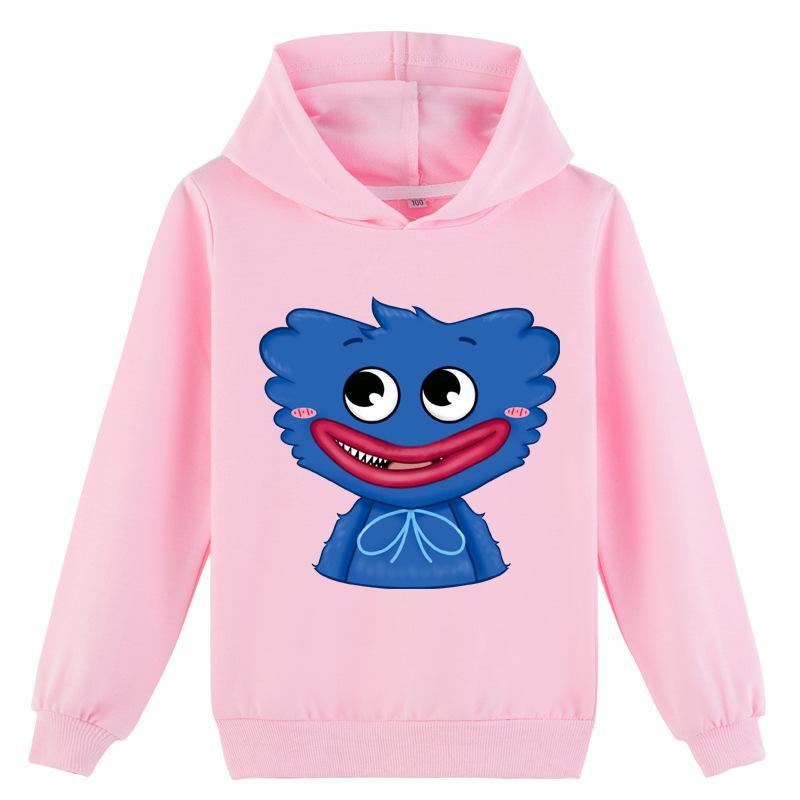 Детская 3D толстовка Huggy Wuggy, пуловер Poppy Playtime, детский свитер 100cm розовый Memory Q