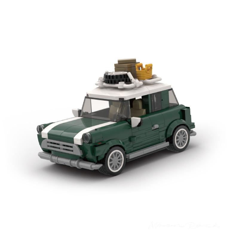 Pinplatinum Retro MINI Container Car Summer Time Series Puzzle Building Blocks для мальчиков и девочек Подарки gray Focus on toys