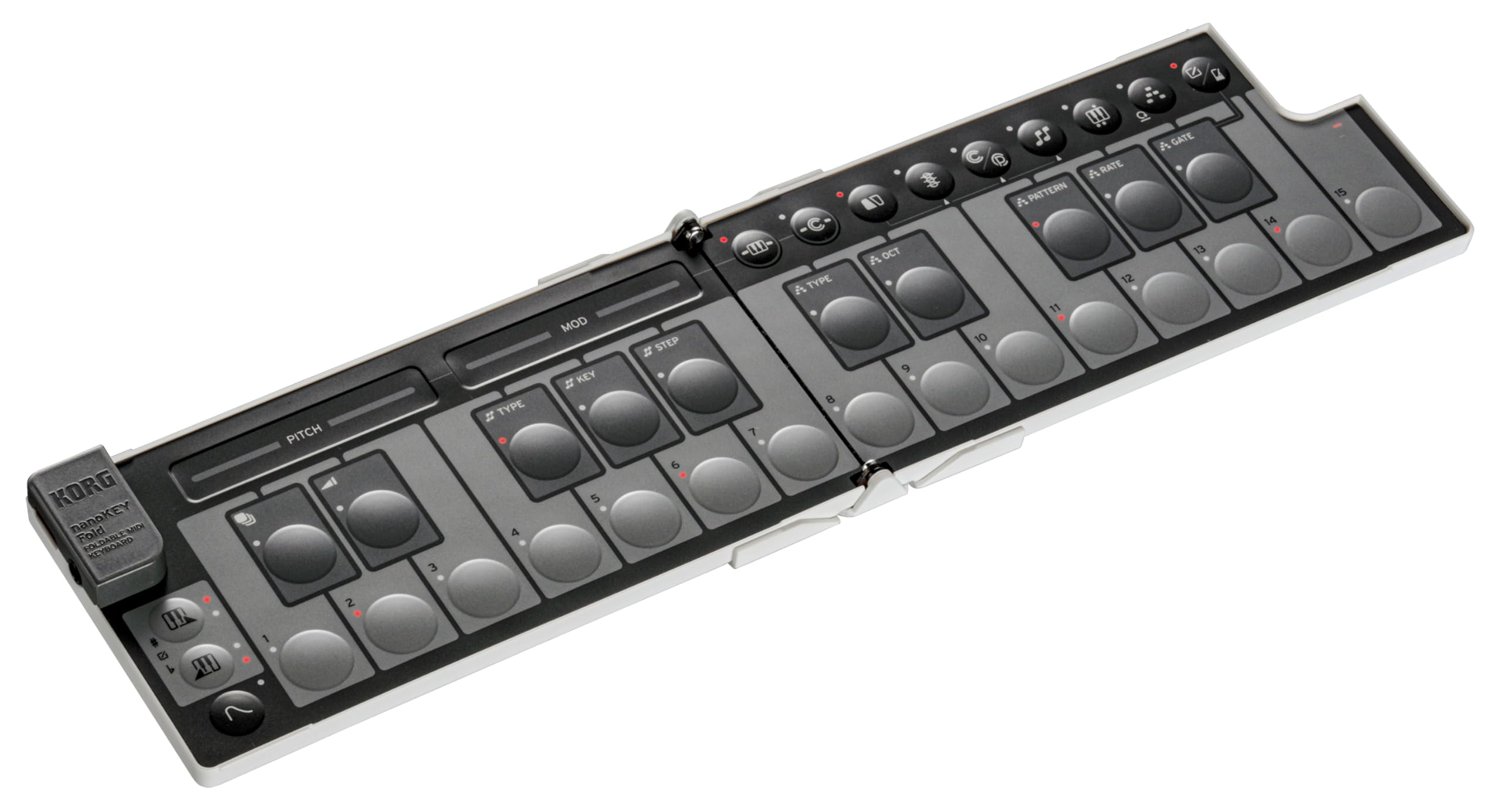 KORG nanoKEY Fold MIDI 25 Включает Белая клавиатура, Клавиши, Компактный, Контроллер, DTM, USB, Питание по шине, Плагины, (NANOKEY-FD WH) белый