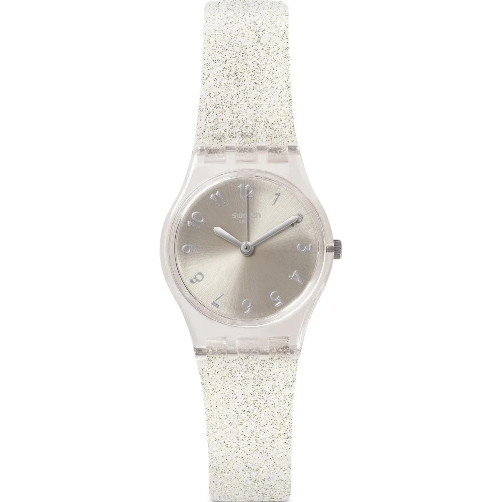 Наручные часы Swatch Lady SILVER GLISTAR TOO LK343E, Женские, Официально импортированные gray HAYAO