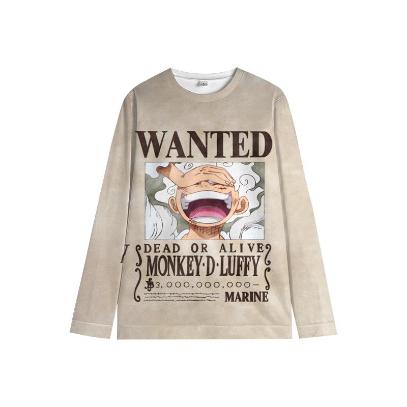 One Piece Luffy свитер Chopper Boys Girls Милая толстовка Zoro Sanji Kids Family Новогодние толстовки с круглым вырезом 100 белый Lynnette