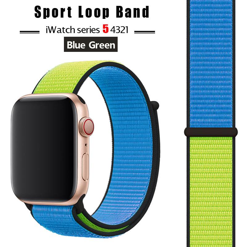 Нейлоновый спортивный ремешок для Apple Watch ремешок 44мм/40мм Apple Watch 6 SE 5 4 3 ремешок Iwatch ремешок 38мм/42мм браслет с аксессуарами для часов 38mm or 40mm black X-100H