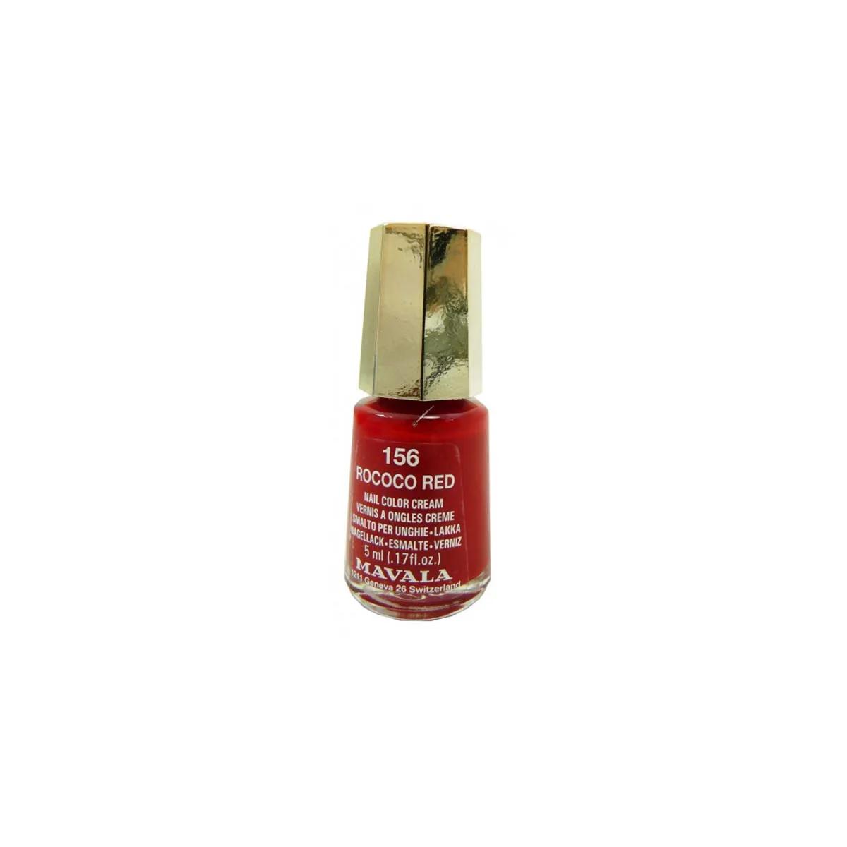 Mavala Nail Polish 156 Rococo Red 5ml beige Cosmetara Charm Co.