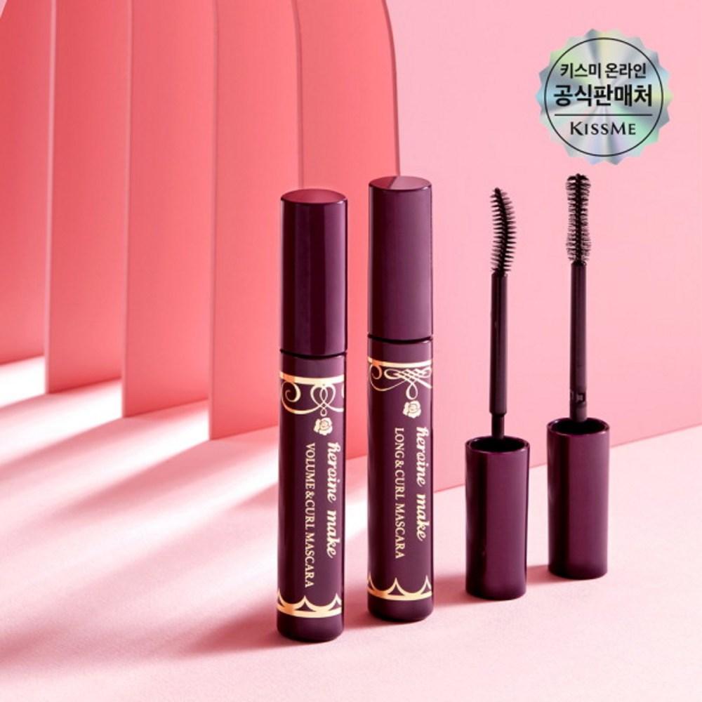 Тушь для ресниц Heroine Make EX Long & Curl, глубокий черный цвет, 1 шт. pink BeautyGlam