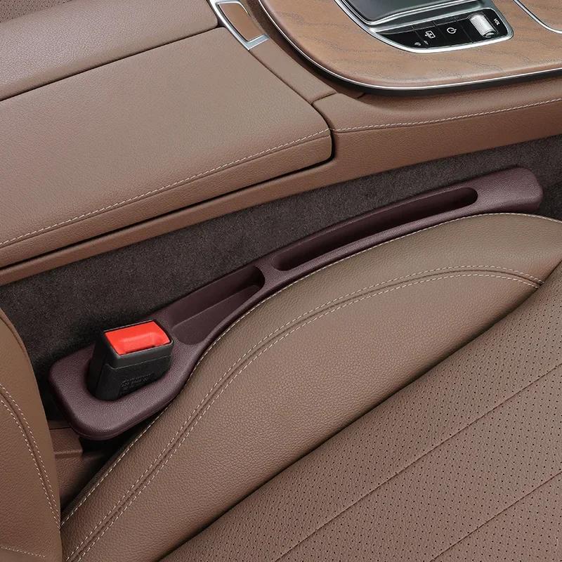 Car Seat Gap Stuff Side Seam PU Car Gap Filler Leakproof Seat Gap Storage Organizer Car Interior Accessories For Mini Cooper R56 коричневый 343496earlEsse