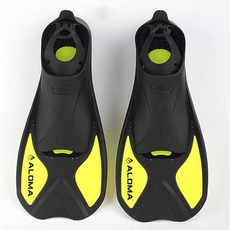 Плавание Duck Web Diving Flippers Профессиональные аксессуары для плавания XXS(34-35) флуоресцентный желтый BABY YOU
