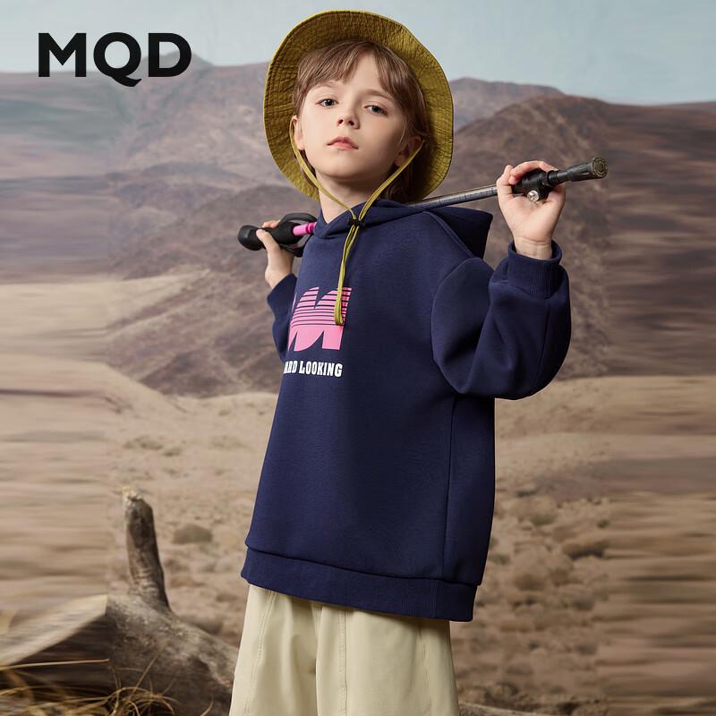 Классическая толстовка MQD для мальчиков с принтом букв 130 темно-синий JDST online
