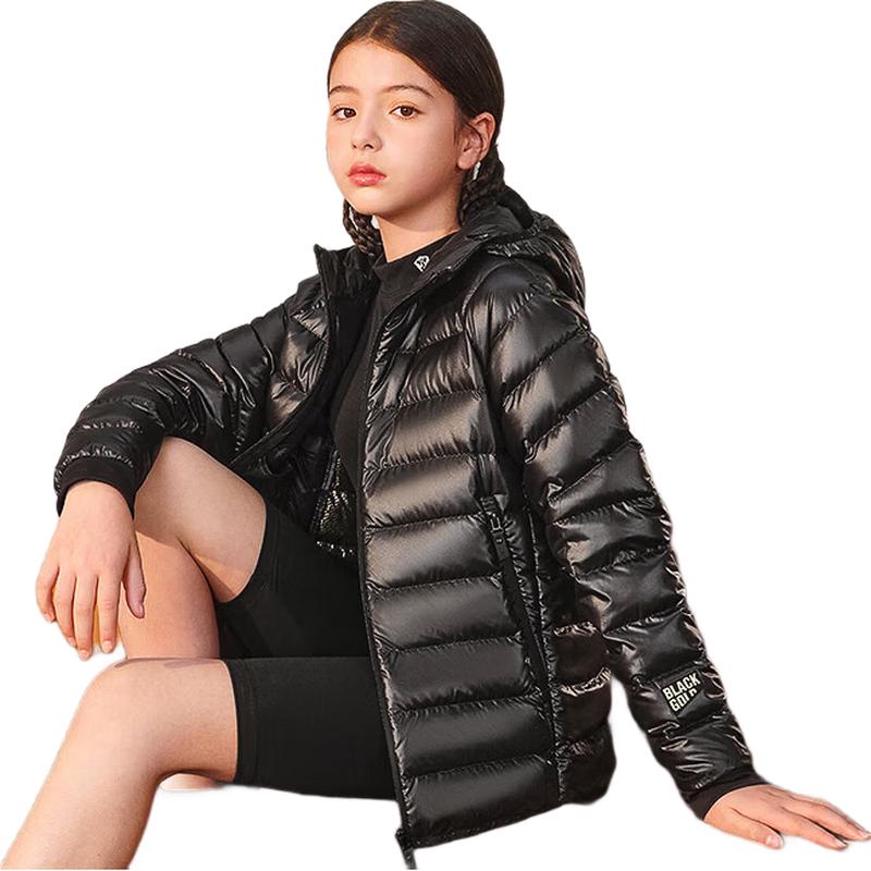 Детская уличная куртка Gaofei Black Gold 4.0 с гусиным пухом 130 чёрный JDST online