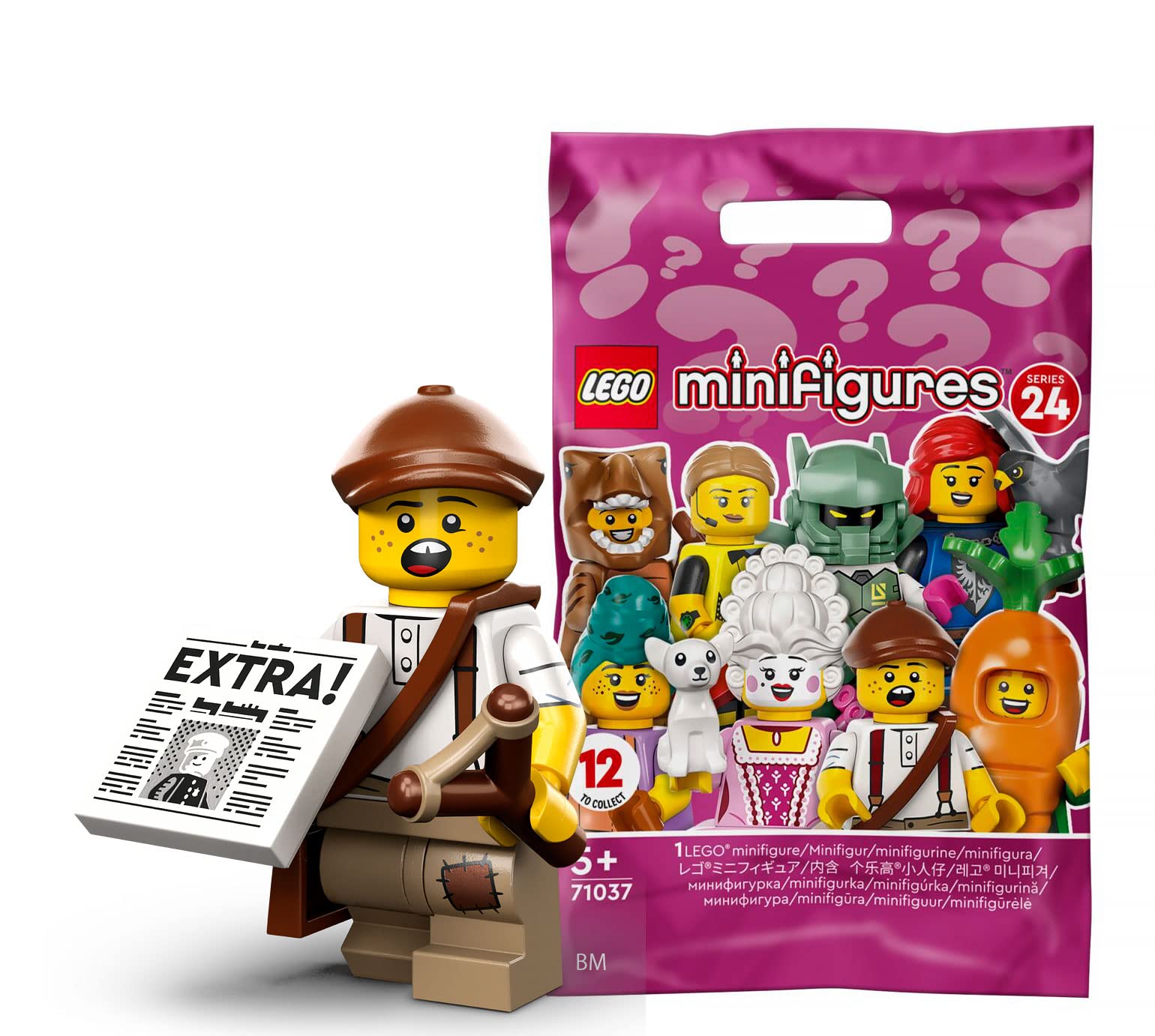 LEGO Серия минифигурок 24 Мальчик с газетой [71037-12] pink RURI Japan product
