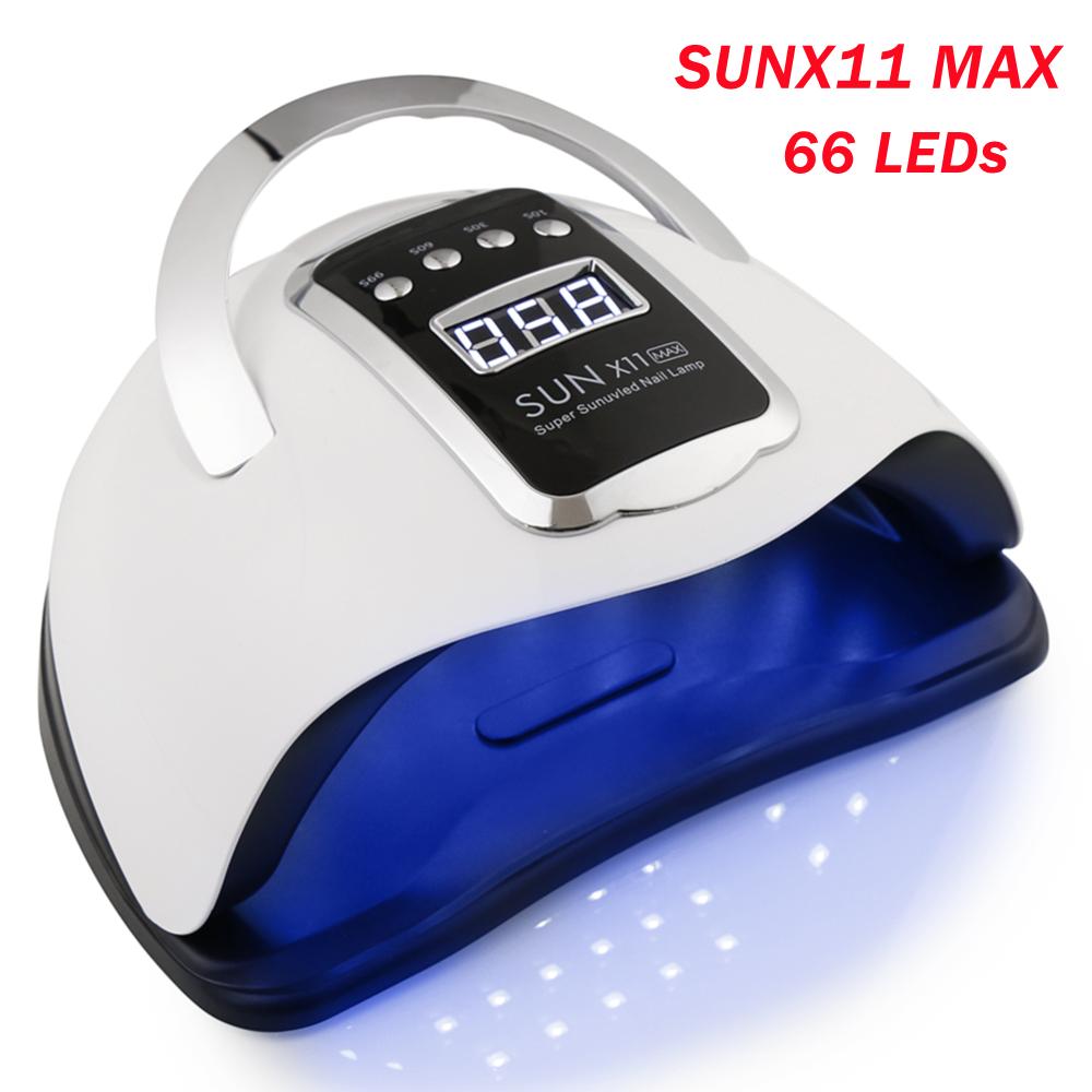 2023 SUNX11 MAX УФ-светодиодная лампа для ногтей для маникюра Быстроотверждаемый гель-лак для ногтей 66 светодиодов Лампа для ногтей Лампа для машинной сушки black JEWELRY-WW