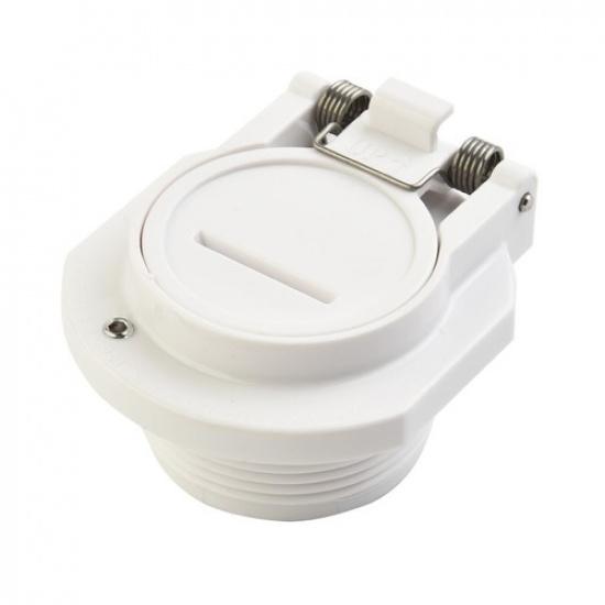 Pool Wall Fitting Wall Hose Fitting 1PC Rotation Safety For Zodiac white Mavit02