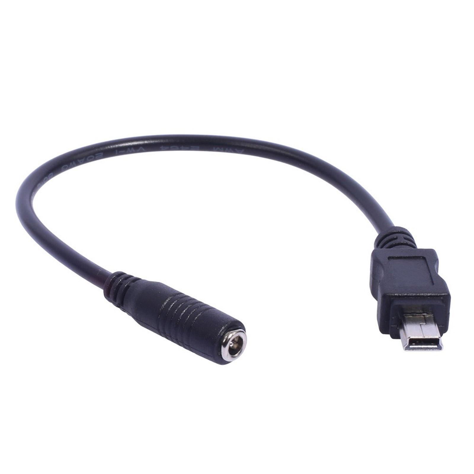 Мини-USB-кабель для зарядки планшетов, телефонов, камер 3,5x1,35 мм «мама» — i USB «папа», длина 20 см gray Cyprinoid
