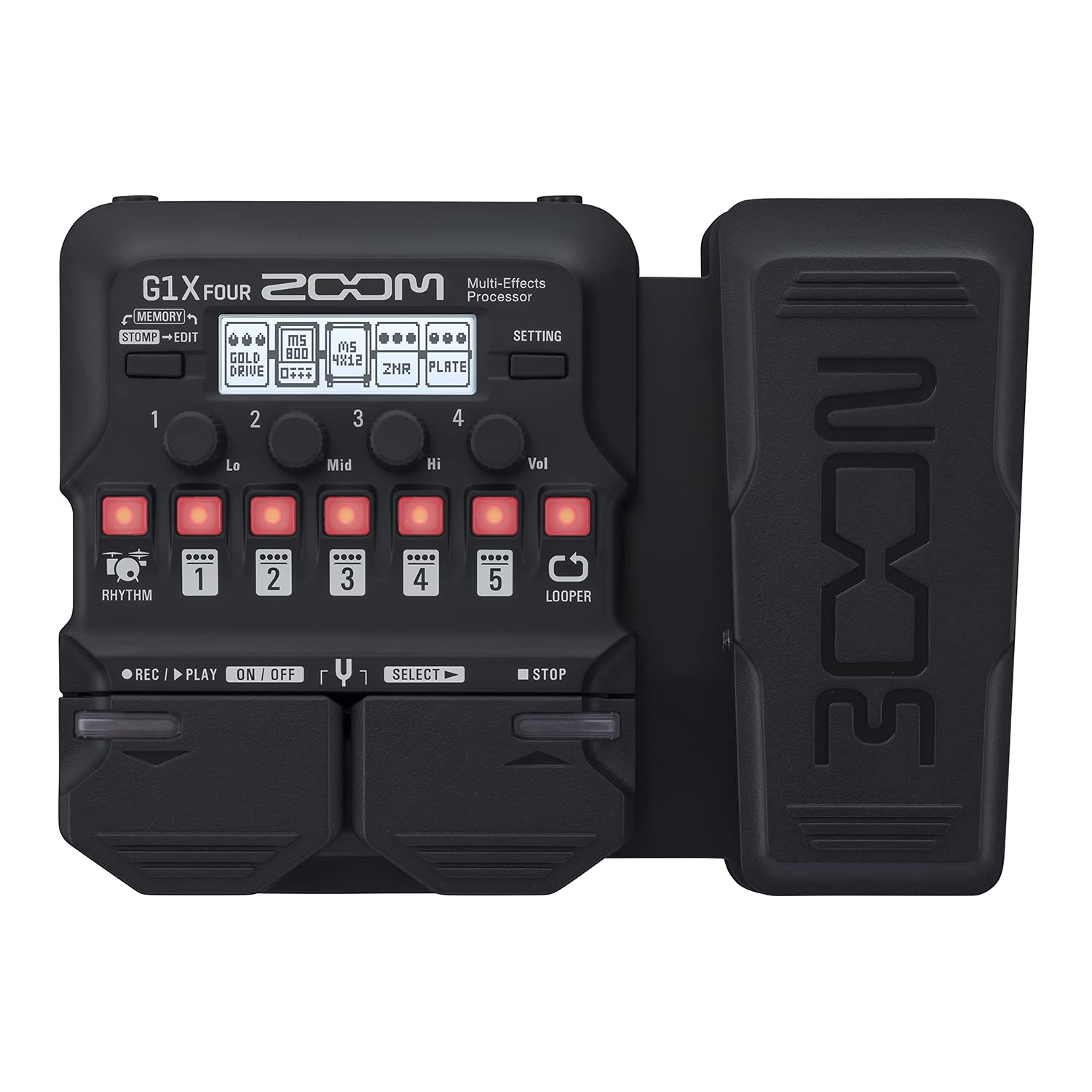 Гитара ZOOM Zoom G1X FOUR с педальным мультиэффектором black