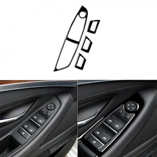 Glossy Piano Black Interior Window Lift Switch Cover For BMW 5 Series F10 11-18 black 91440111MAC2E40T58