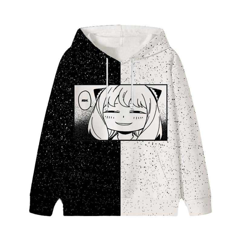 Spy X Family Hoodie Cartoon Anya Forger Pullover Loyor Yor Forger Boys Girls Personality Outfits Tops Children Gift Clothes 100 белый Lynnette