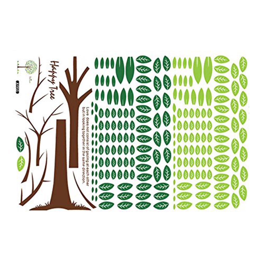 Водонепроницаемый самоклеящийся рисунок Happy Tree съемный настенный стикер для телевизора Backgro NE multi Elenxs Home Improvement