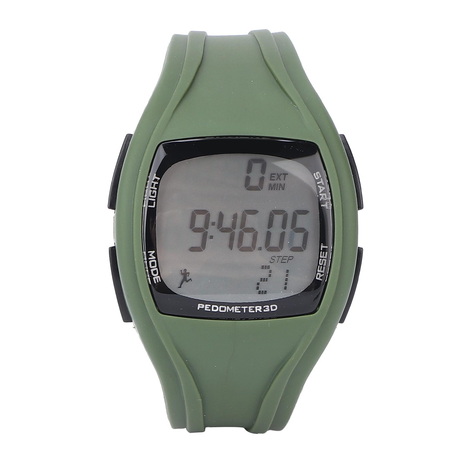 Multifunction Waterproof Intelligent Wrist Watch Sports Digital Step Counter WatchesOD Green gray Neoglint