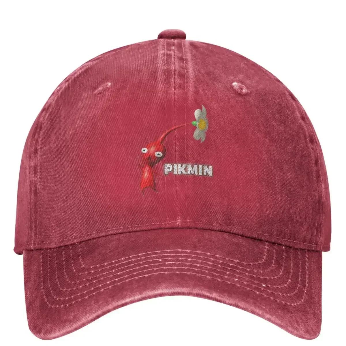 Кепка с логотипом Pikmin Унисекс Подростковые Шляпы от солнца Хип-хоп Летние y2k Ретро Для улицы Тренажерного зала Бейсболки One Size brown ZX cap