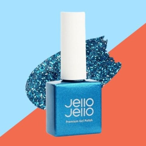 Gelo Gelo Маникюр Глиттер Гель-лак для ногтей JG-26 Эльза blue Jello Jello