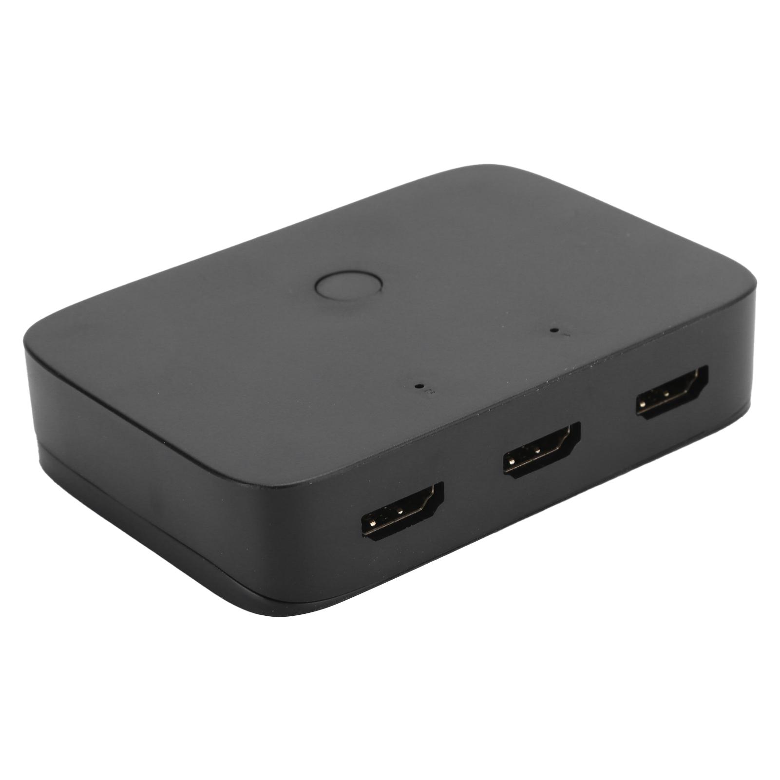 HDMI KVM Свитч Бокс 2 Порта Компьютерный Хост 2-в-1-выход USB Общий Доступ Мышь Клавиатура Принтер 201H gray Koogeelife