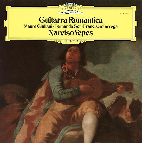 LP Record NARCISO YEPES  Guitarra Romantica Mauro Giuliani  2530871 DEUTSCHE GRAMM 1977 Germany Classical Used black RecordCityJP