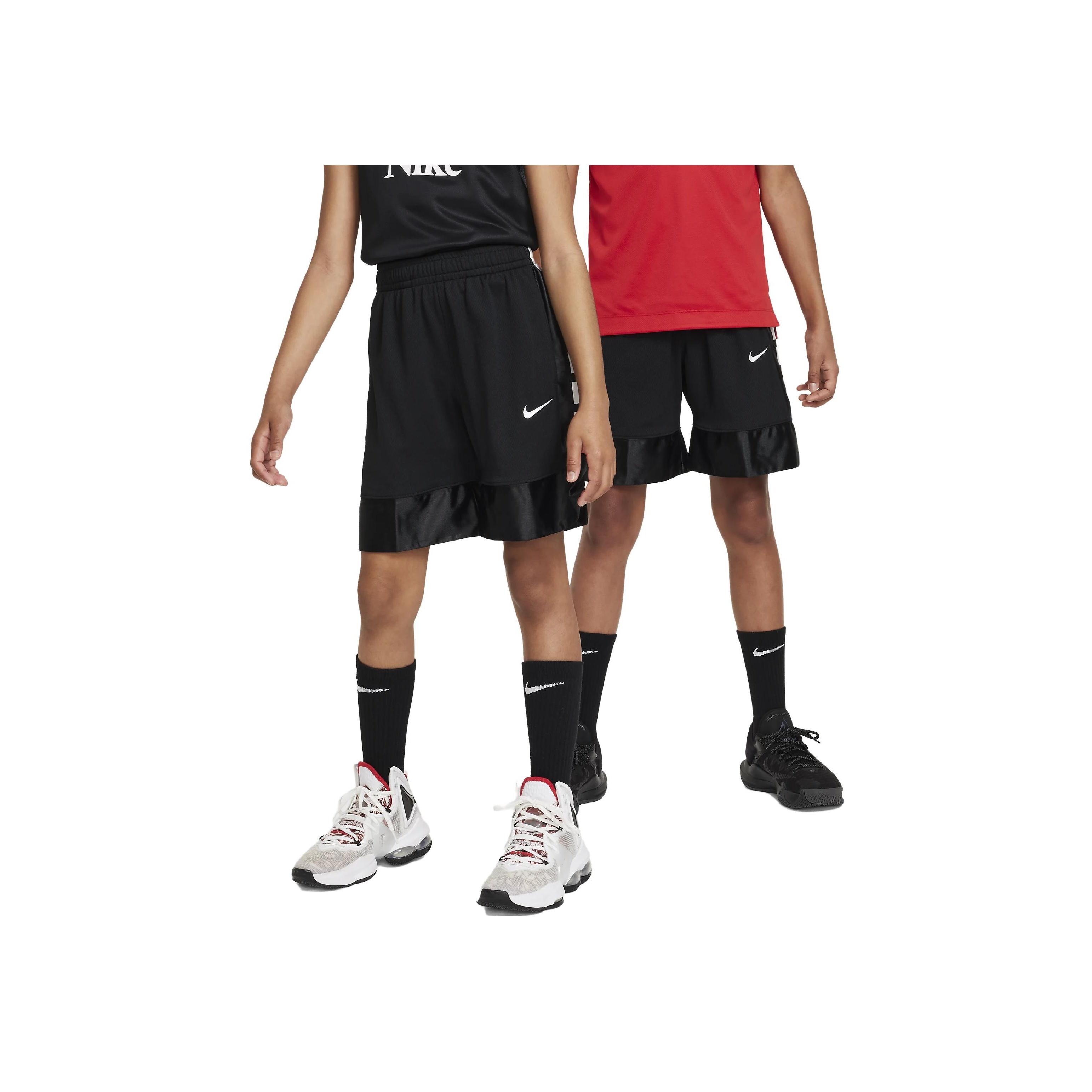 Детские баскетбольные шорты Nike Dri-FIT Elite 23 с цветными блоками, вышитым логотипом и эластичным поясом, черные FD4004-010 S brown