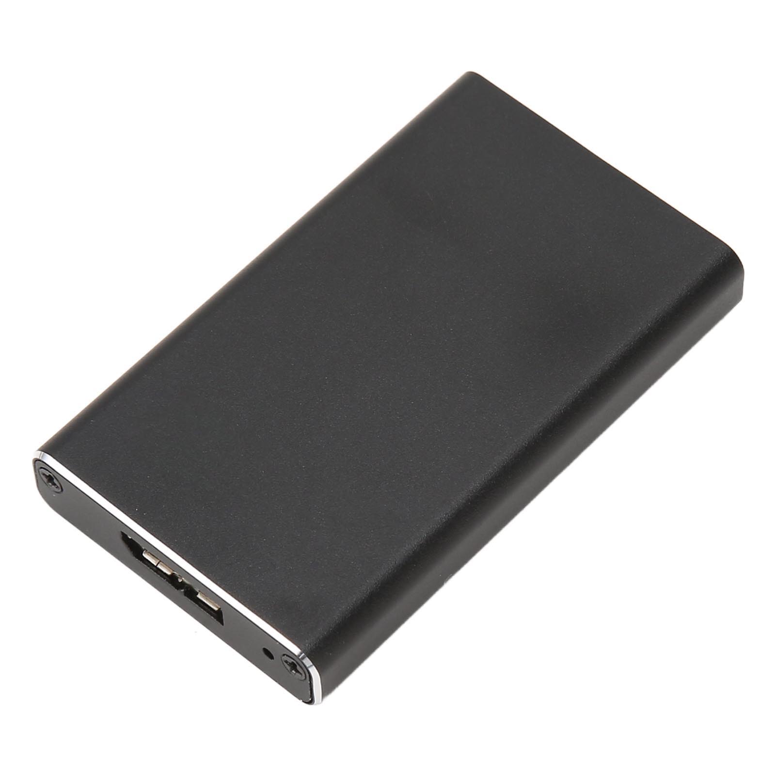 USB 3.0 to MSATA Enclosure 6 Гбит/с Поддержка UASP Алюминиевый сплав Корпус для SSD 30x25 мм 30x50 мм MSATA SSD  (Не включено black KONNWEI