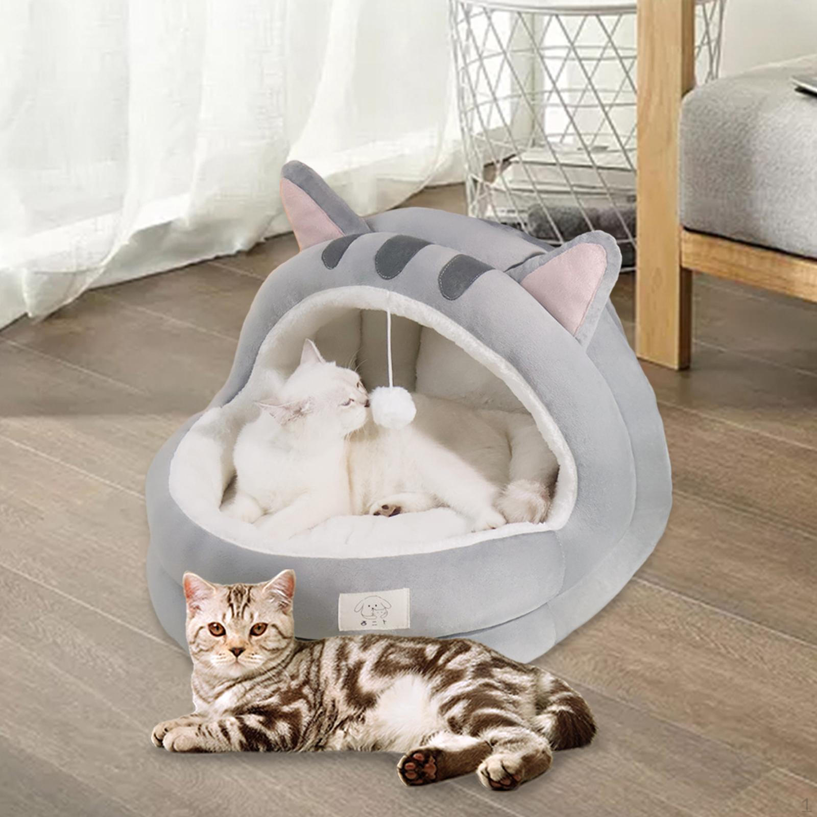 Кровать-пещера для кошек и маленьких собак Gray L gray BrioHome