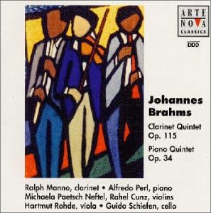 CD MANNO (RALPH), BRAHMS, PEETSCH (MIC - Brahms: Clarinet Quintet & Piano Qu BVCC6067 Japan ObiClassical Used RecordCityJP