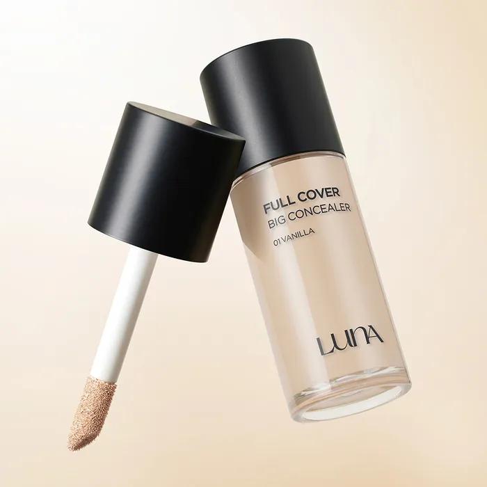 Стойкий тональный крем с полным покрытием, большой консилер 40 г No. 01 Vanilla beige Luna