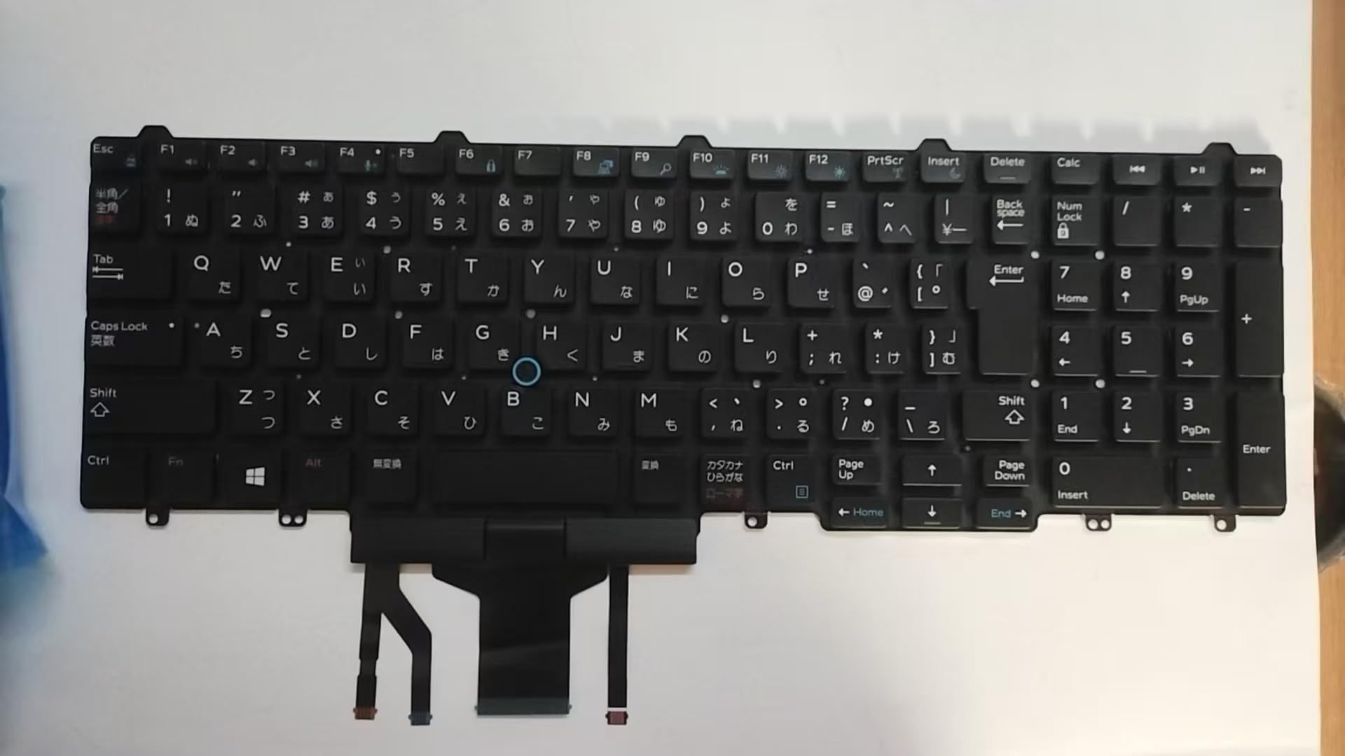 Запасная японская клавиатура для Dell Latitude E5550, P37F, E5570, P48F, E5580, E5590, E5591, 550, 5570, 5580, P60F, 5590, 5591 с подсветкой black Sliema Japan Products