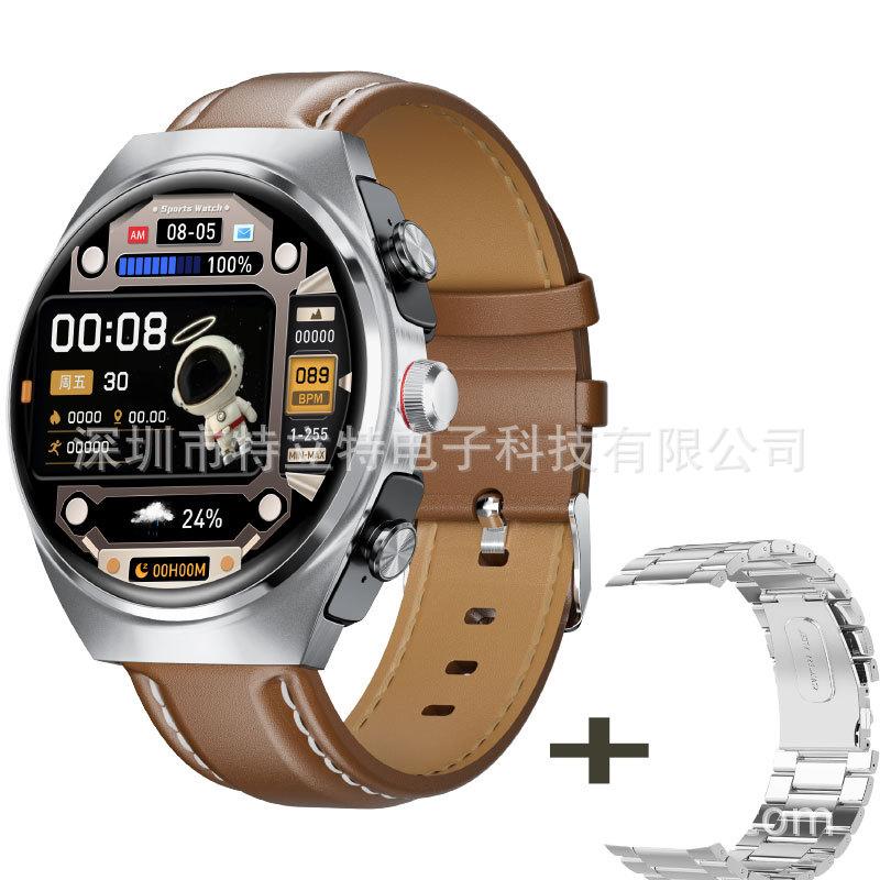 Два в одном умные часы Bluetooth Dual Call Music Health Sports Headset Watch black SCIONE