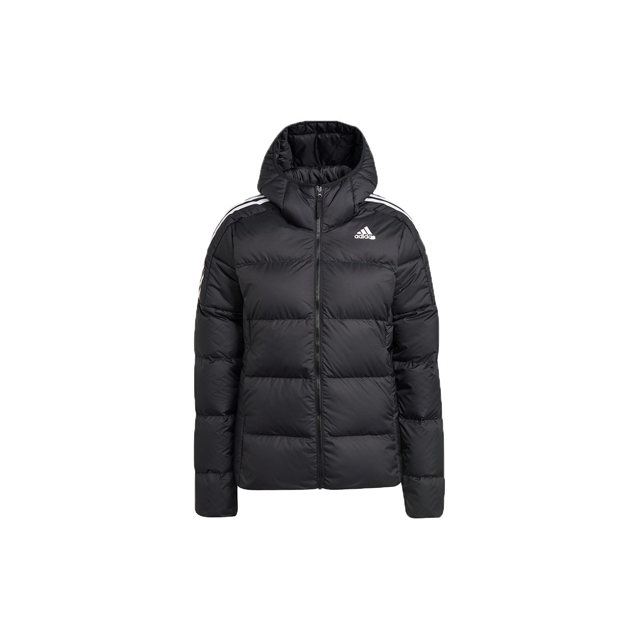 Толстовка Adidas Essential Mid Down — женская верхняя одежда International Edition, черная GT9175 XS black