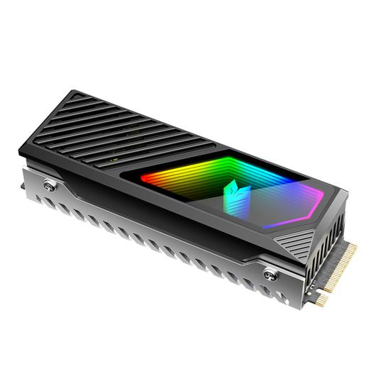 Охладитель радиатора SSD с вентилятором Простой в использовании Универсальная совместимость 5V 3-контактный ARGB Охладитель SSD M.2 Радиатор для жесткого диска чёрный Party&Festival Supplies