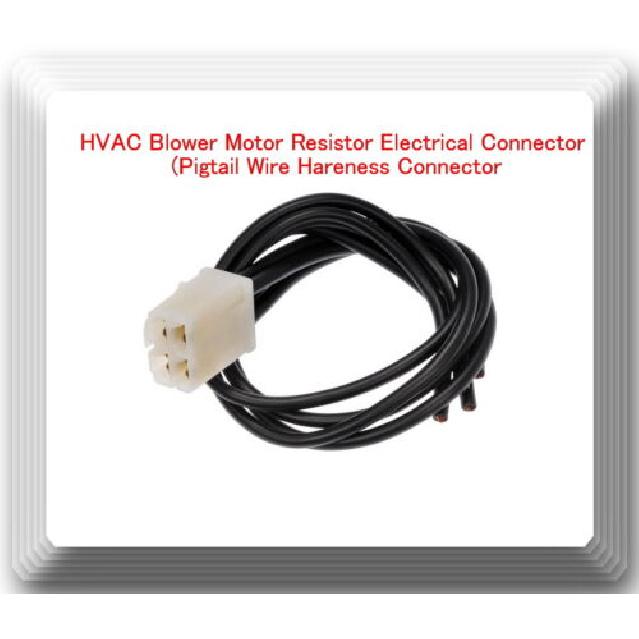 4 Wires Pigtail Connector of Blower Motor Resistor RU80 Fits Civic CRX 1998-1991 black aobazza