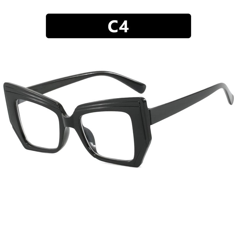 Модные очки оправа кошачий глаз анти-синий Lihgt плоское зеркало чёрный only glasses