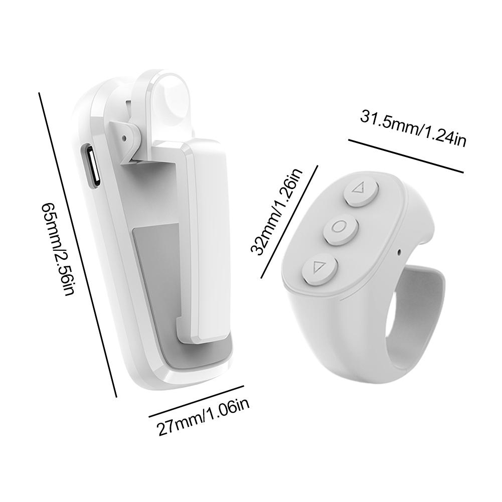 HKRC005 JX-07 Пульт дистанционного управления Hands-Free для чтения электронных книг, Перелистыватель страниц, Удаленный кликер Для Kindle Paperwhite Oasis Kobo E-book Readers white Actually lighting