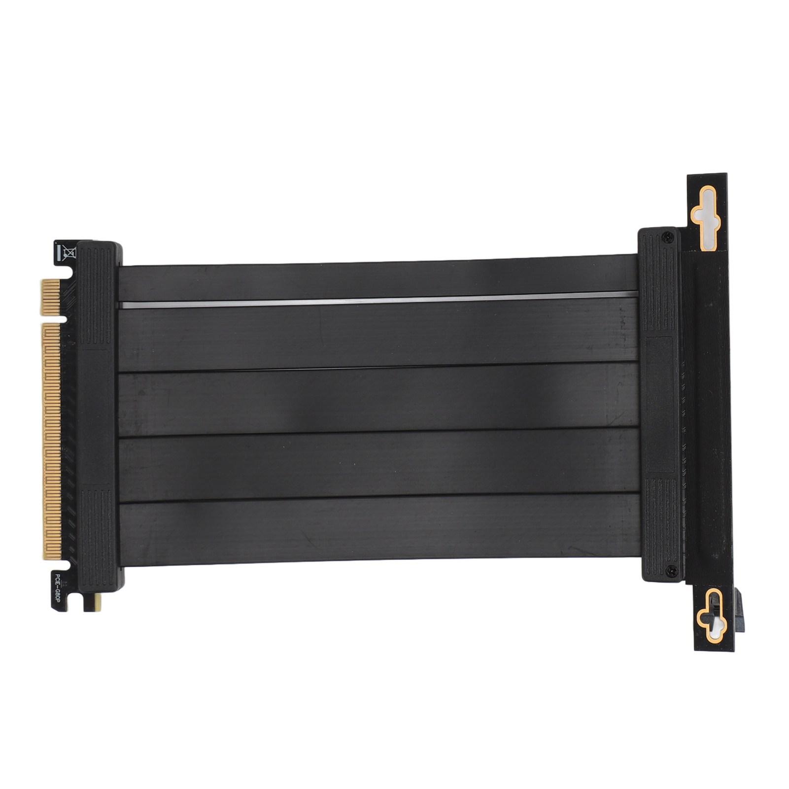 Удлинитель PCIE 4.0 X16 90 градусов 26 ГБ/с 5,9 дюйма экранированный позолоченный удлинительный кабель для GPU для RTX3090 RTX3080ti RTX3080 black mfySpace